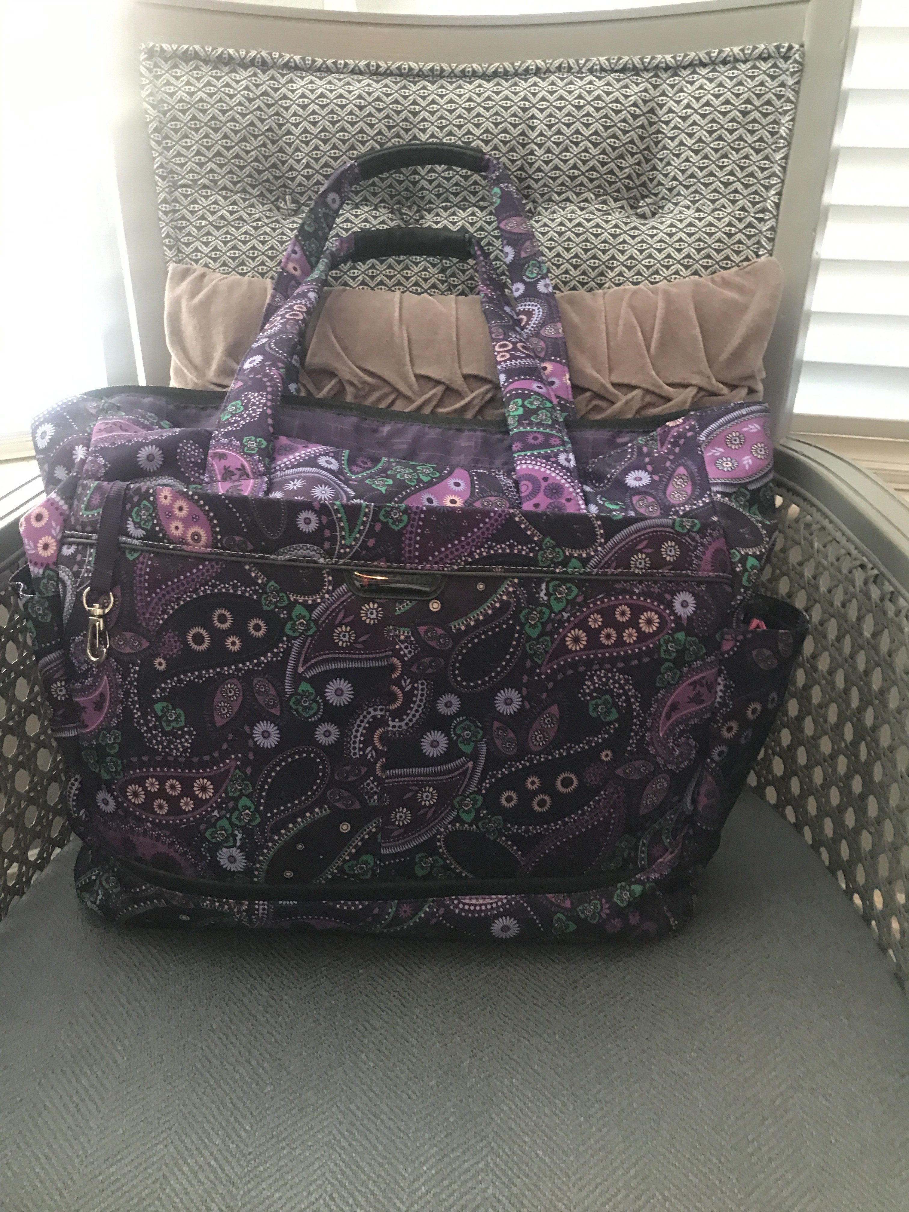 Purple Tote Bag – Traveling with Justin